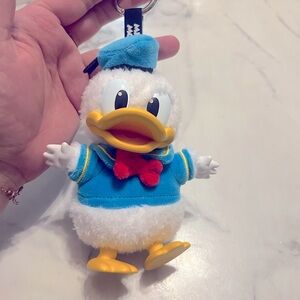 Donald Duck Mickey Family Cute Together Plush Keychain